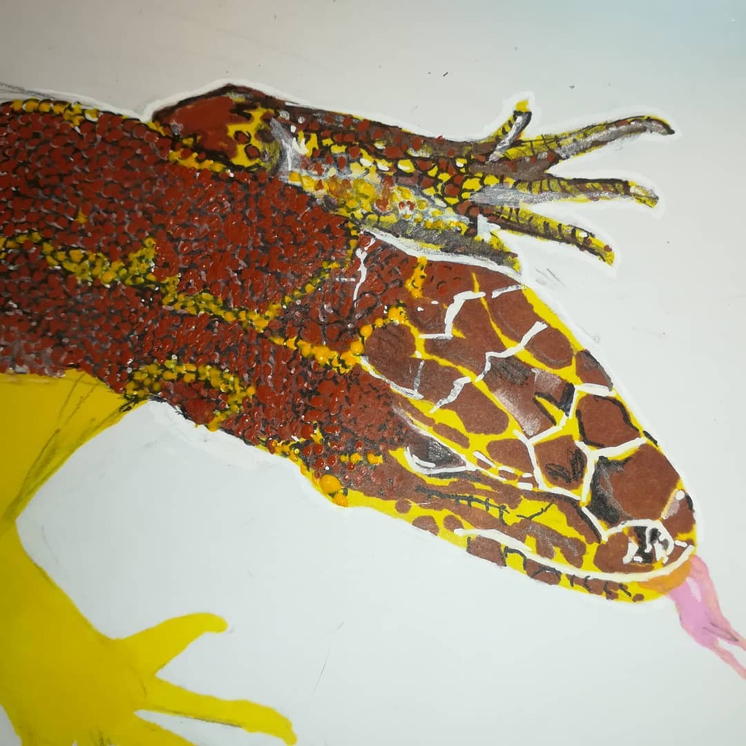 Realistic lizard