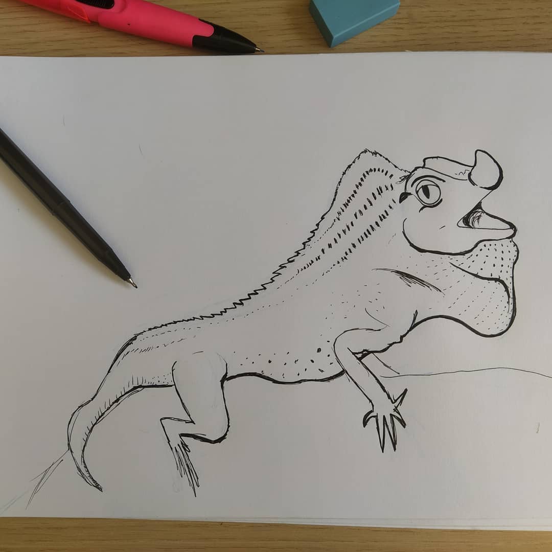 Cartoon lizard