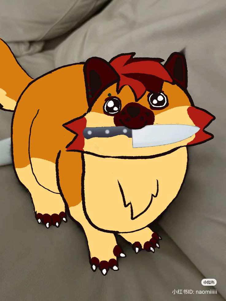 Netzlac with a knife